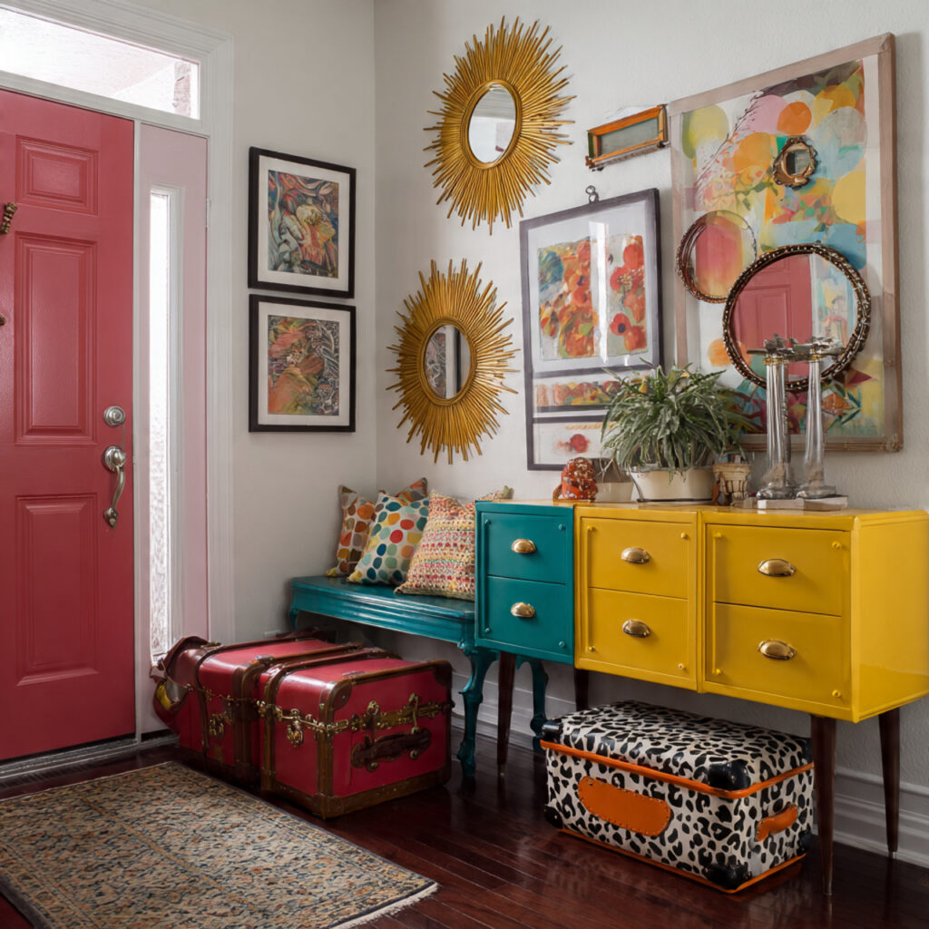 25 Stylish Eclectic Decor Tips for a Bold, Unique Home Design 20 Bright Entryways