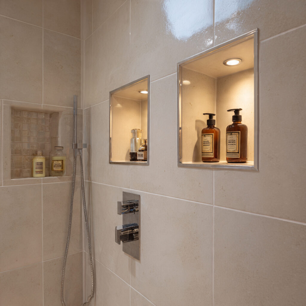 27 Small Bathroom Makeover Ideas That Transform Tiny Spaces Fast 7 Built-In Wall Niches