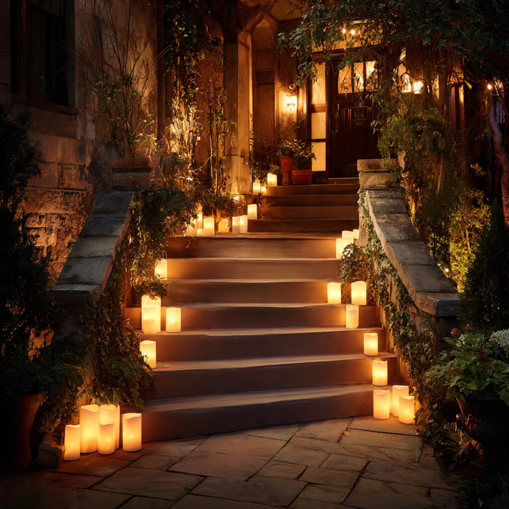 Candle-Filled Steps