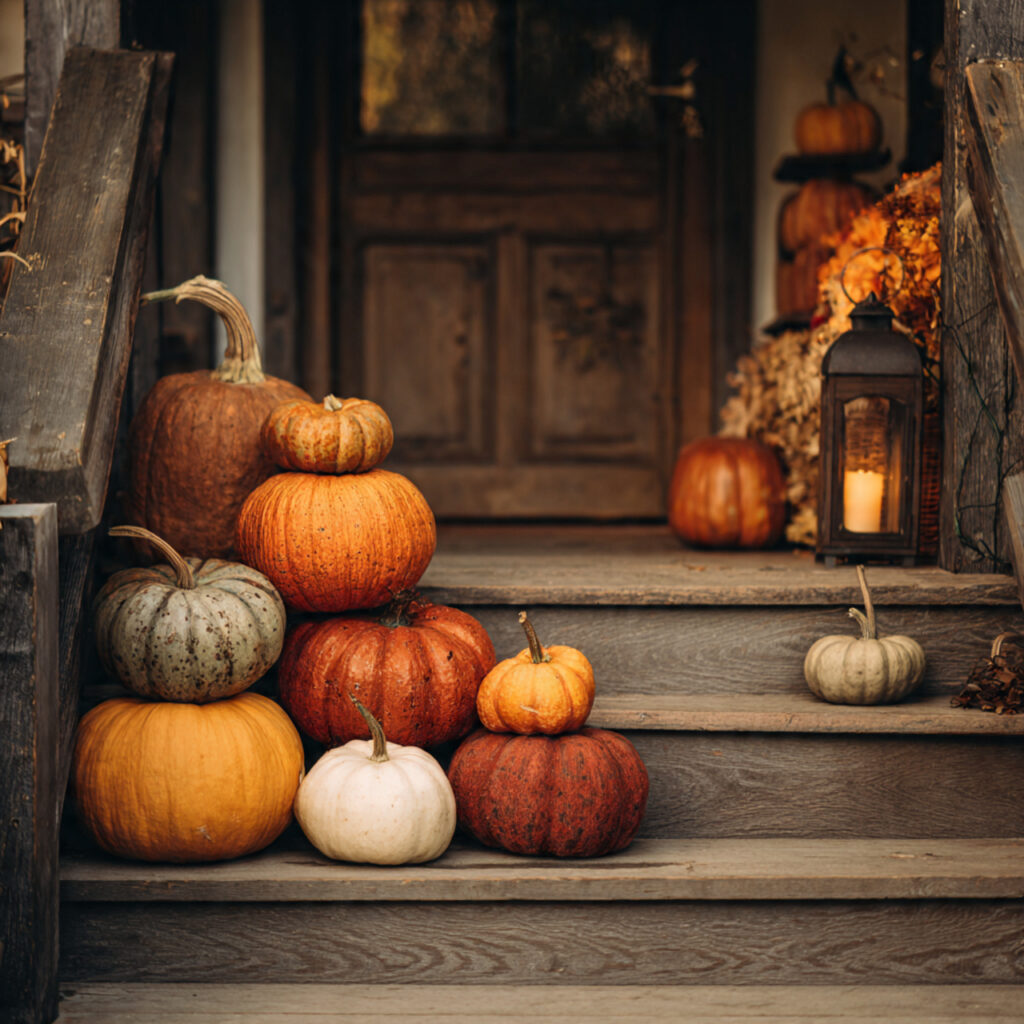 Classic Pumpkin Stack Display