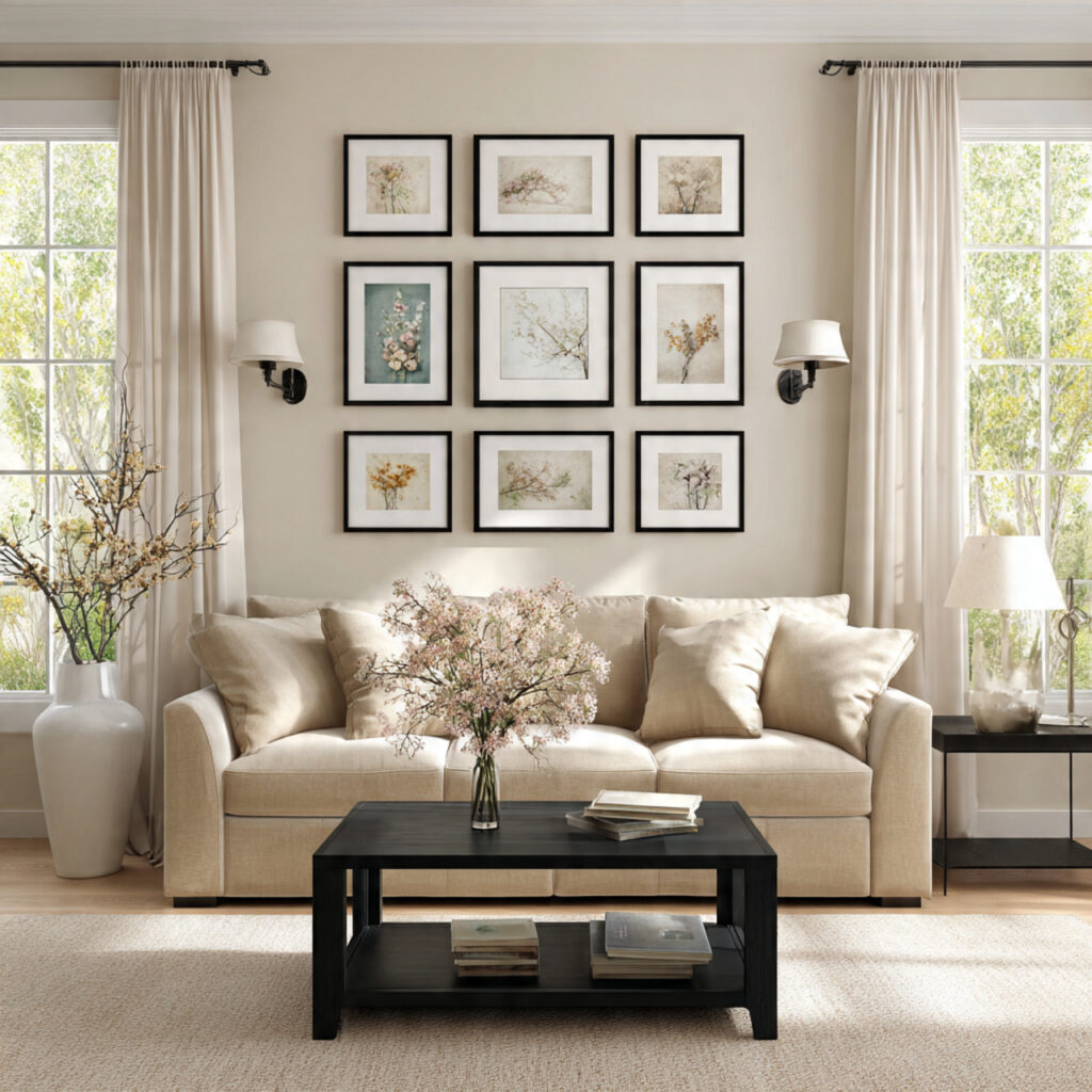 Classic Symmetry Gallery Wall