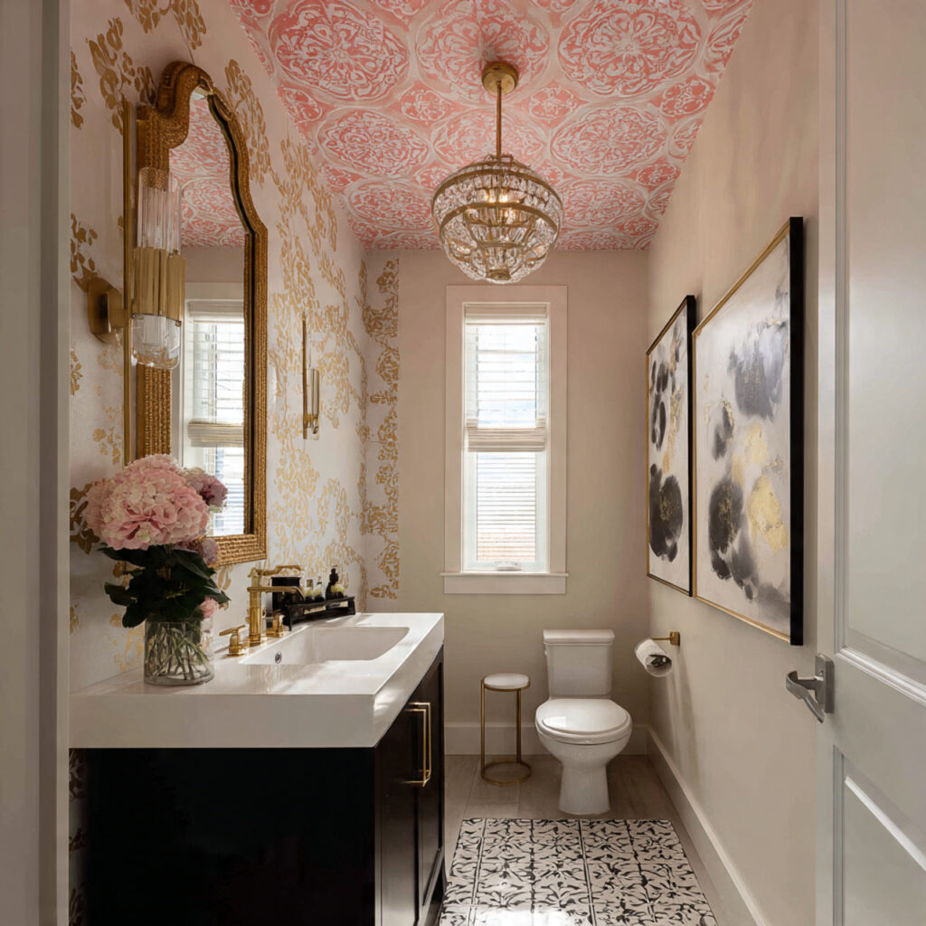 25 Stunning Powder Room Makeover Ideas to Transform Your Small Space 10 Dramatic Ceiling Finishes