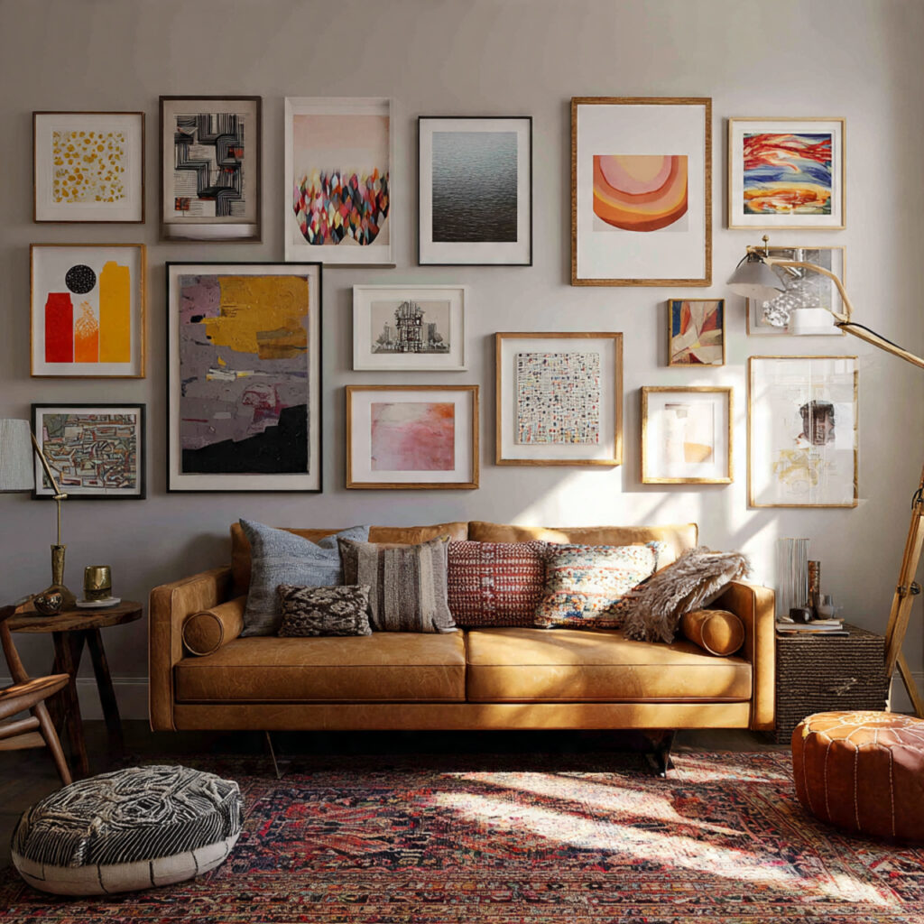 Eclectic Mix Gallery Wall