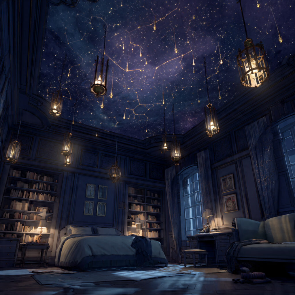 22 Enchanting Harry Potter Bedroom Designs You’ll Love 22 Fantasy Ceiling Decor