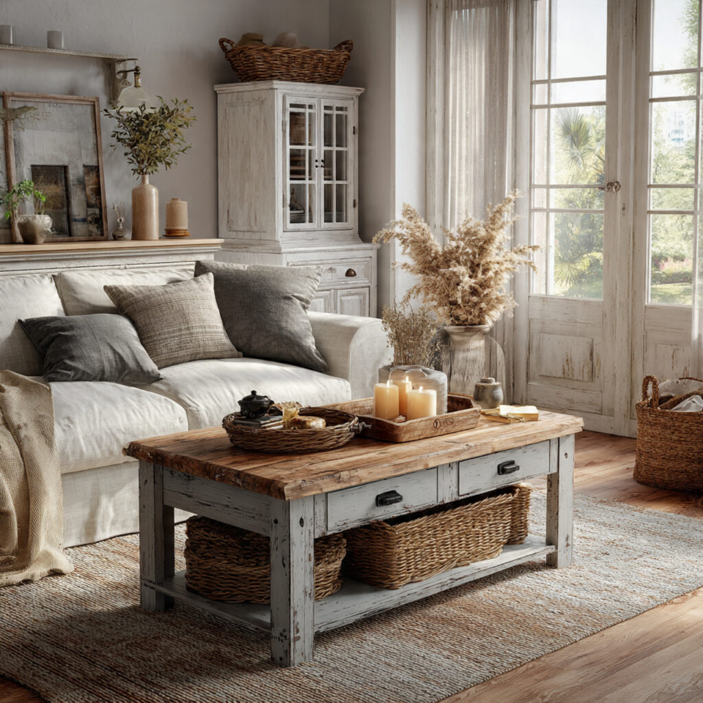 25 Best Painted Furniture Ideas to Transform Your Home 1 Farmhouse Charm with Neutral Hues