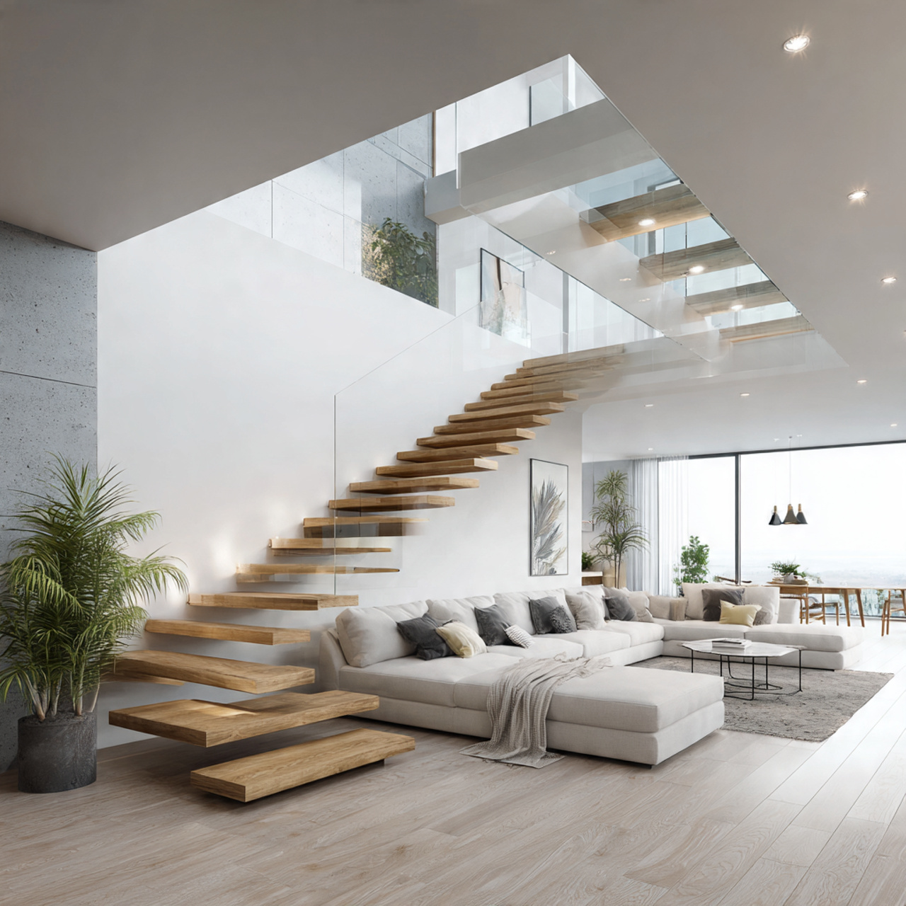 22 Stunning Floating Staircase Ideas for a Sleek, Open Interior 31 Floating Staircase