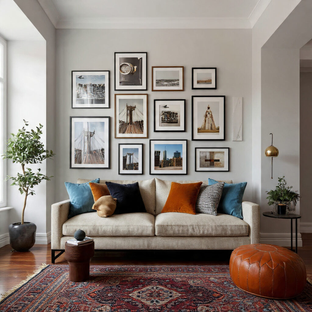 Floor to Ceiling Gallery Wall