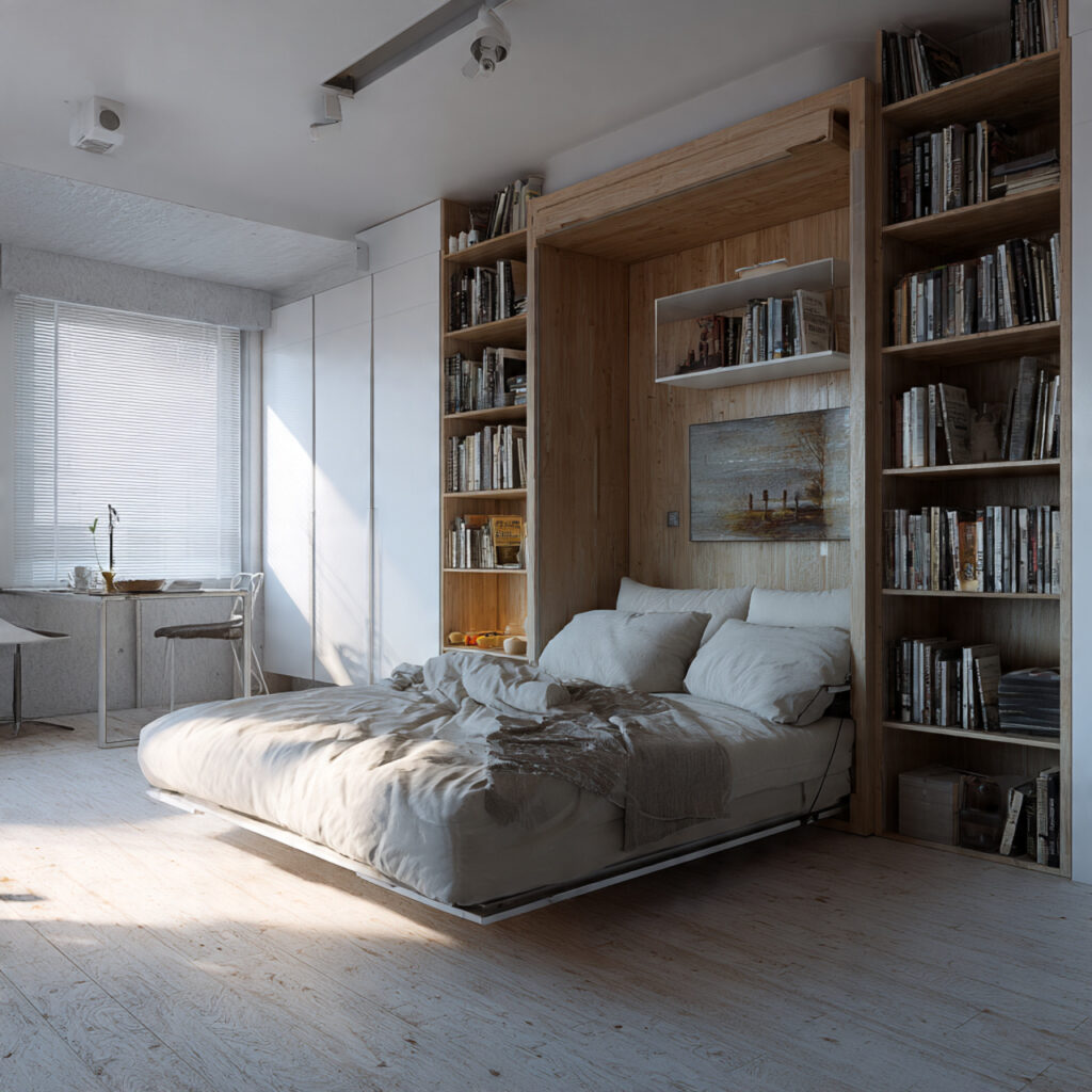 Use a Fold-Down or Murphy Bed