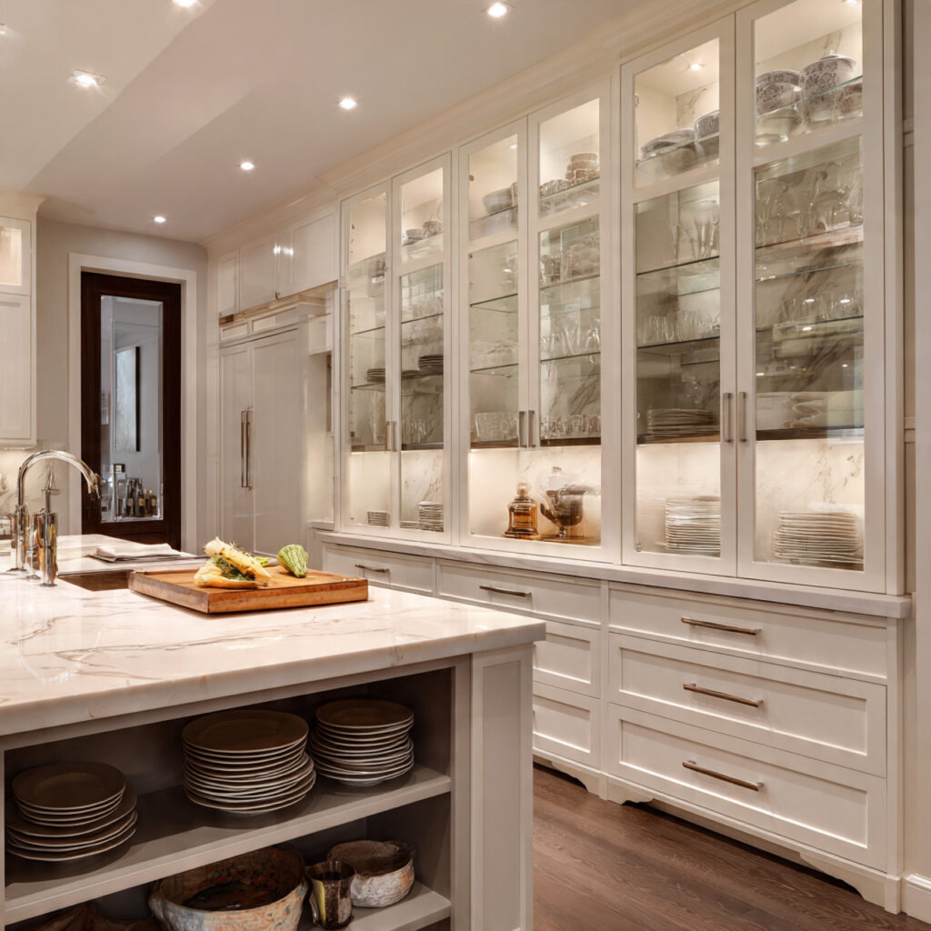 24 Stunning Kitchen Island Ideas to Transform Your Cooking Space 20 Glass-Front Kitchen Island