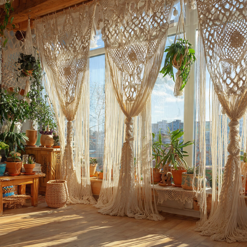 25 Boho Curtains Inspiration: Patterns, Colors & Unique Designs 16 Handmade Boho Curtains for Personal Touch