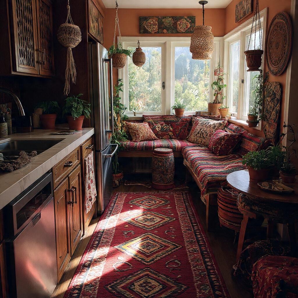 Boho Kitchen: 25 Inspiring Ideas for a Cozy, Eclectic Space 6 Hanging Plants and Greenery