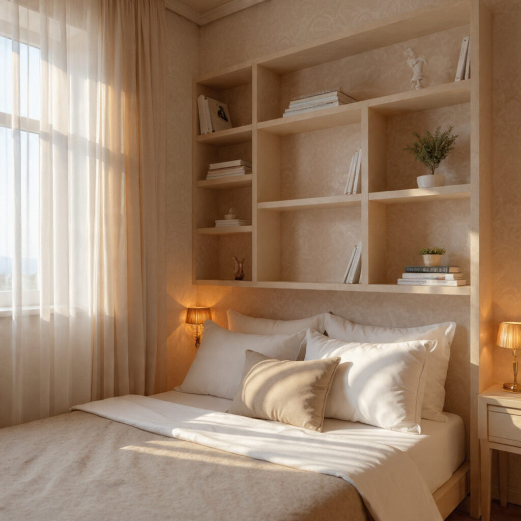 Use a Headboard with Built-In Storage