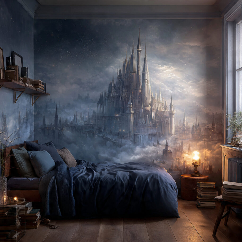 22 Enchanting Harry Potter Bedroom Designs You’ll Love 14 Wizarding Wall Murals