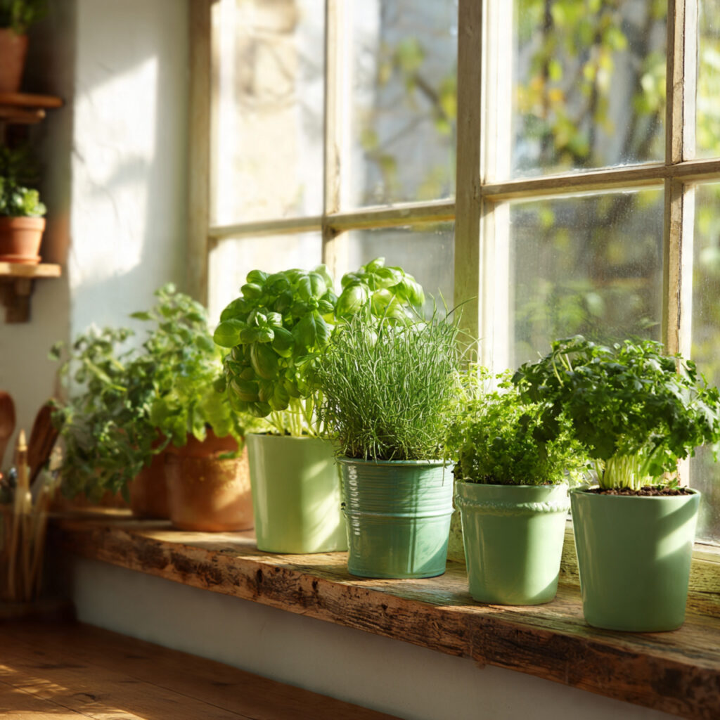 25 Best Eco-Friendly Green Kitchen Tips to Upgrade Your Space 7 Indoor Herb Garden