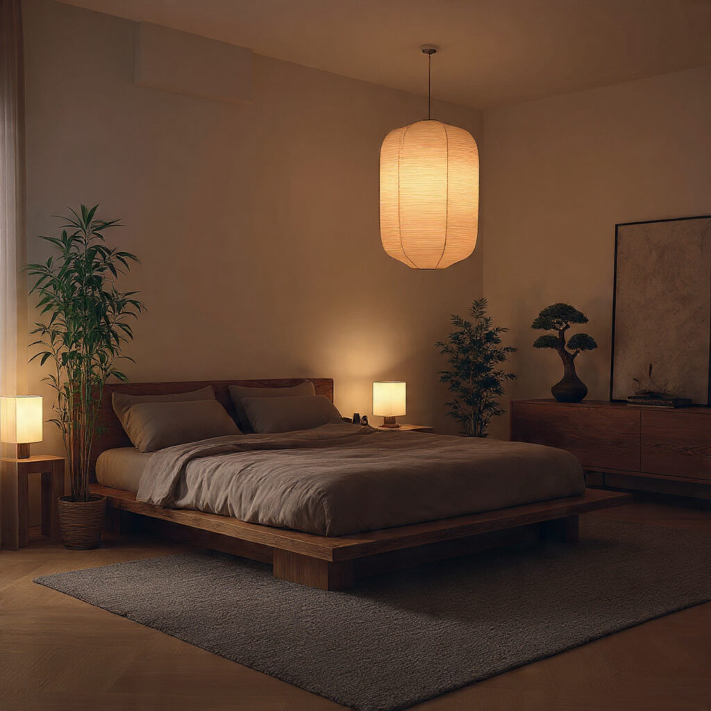 25 Best Japandi Bedroom Inspiration: Minimalist, Cozy, and Timeless Design 7 Integrate Indoor Plants