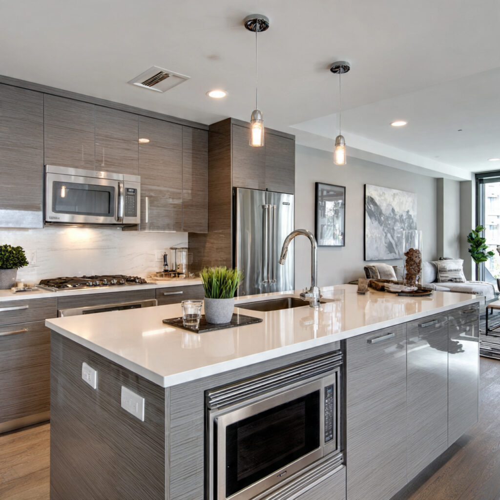 24 Stunning Kitchen Island Ideas to Transform Your Cooking Space 8 Kitchen Island with Built-In Appliances