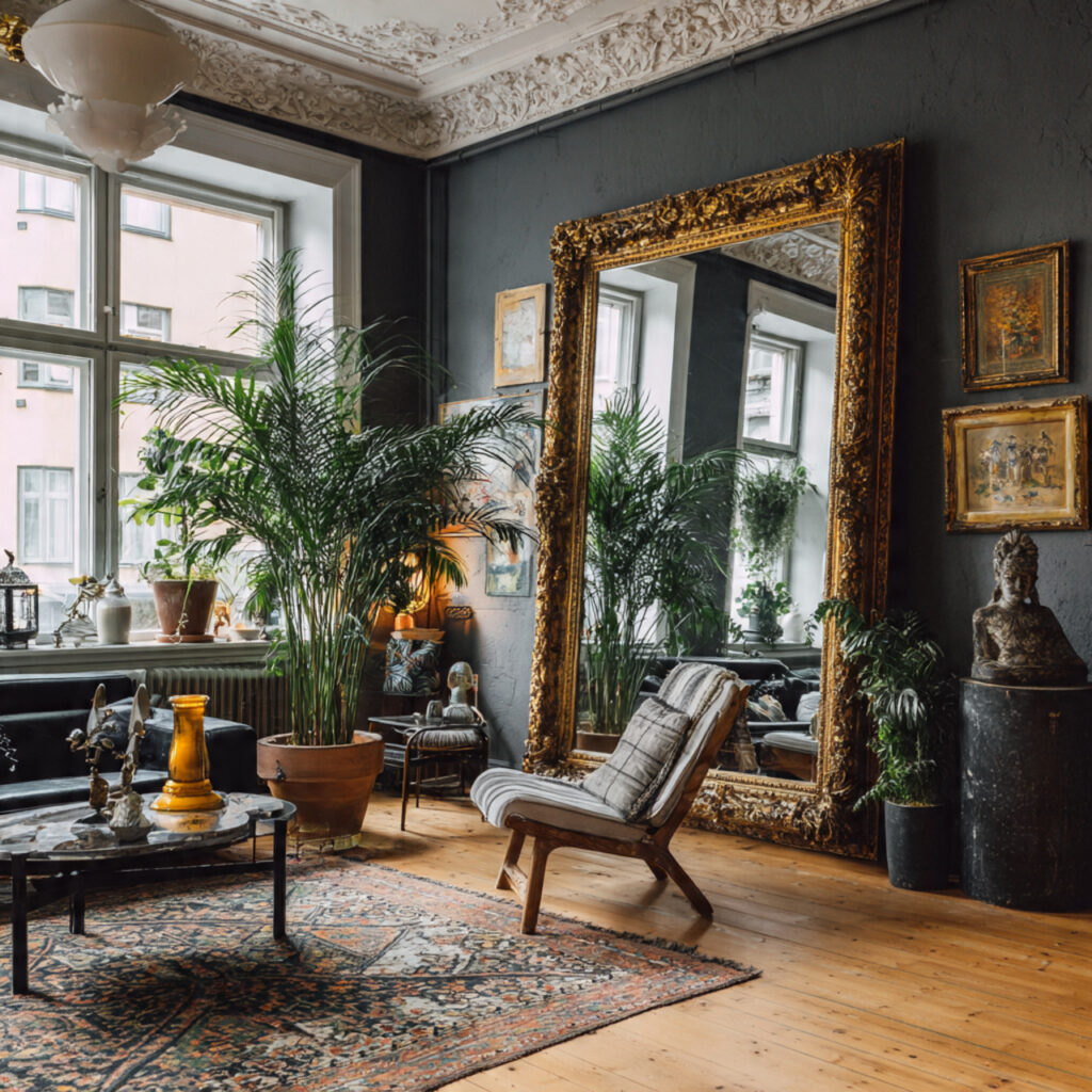 25 Stylish Eclectic Decor Tips for a Bold, Unique Home Design 16 Large Mirrors