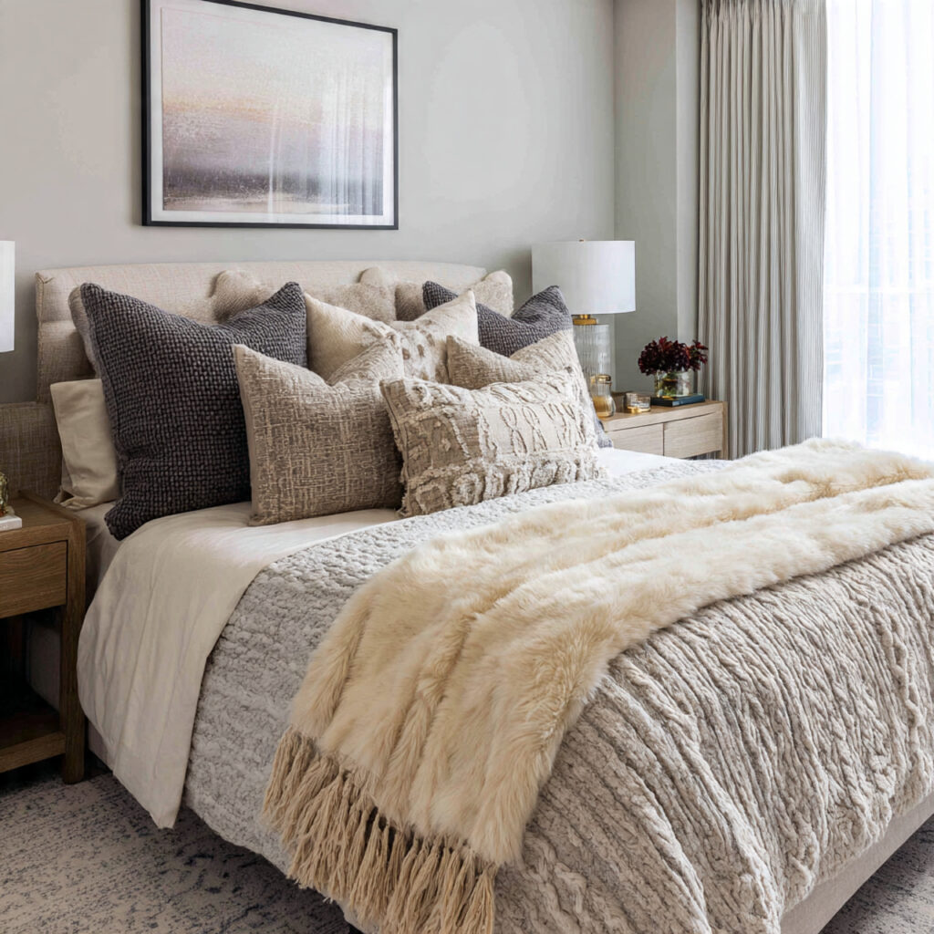 Layered Bedding for Comfort and Style
