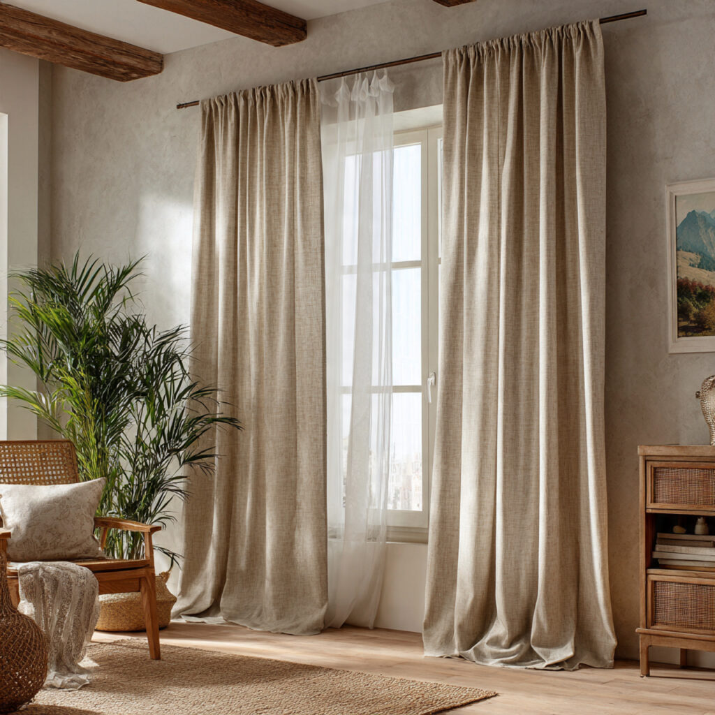 25 Boho Curtains Inspiration: Patterns, Colors & Unique Designs 22 Linen and Cotton Blends for Durability