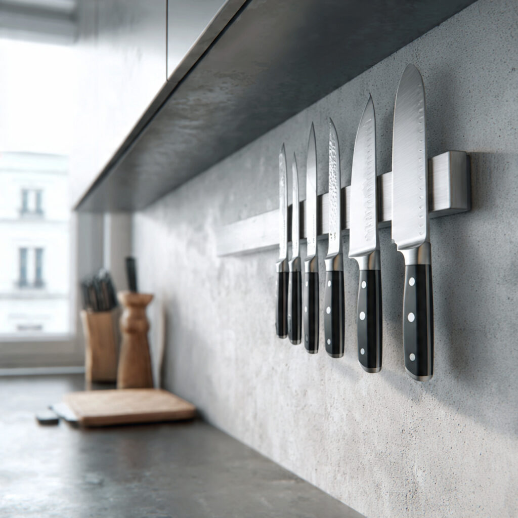 25 Creative Kitchen Storage Solutions for Every Home 4 Magnetic Knife Racks