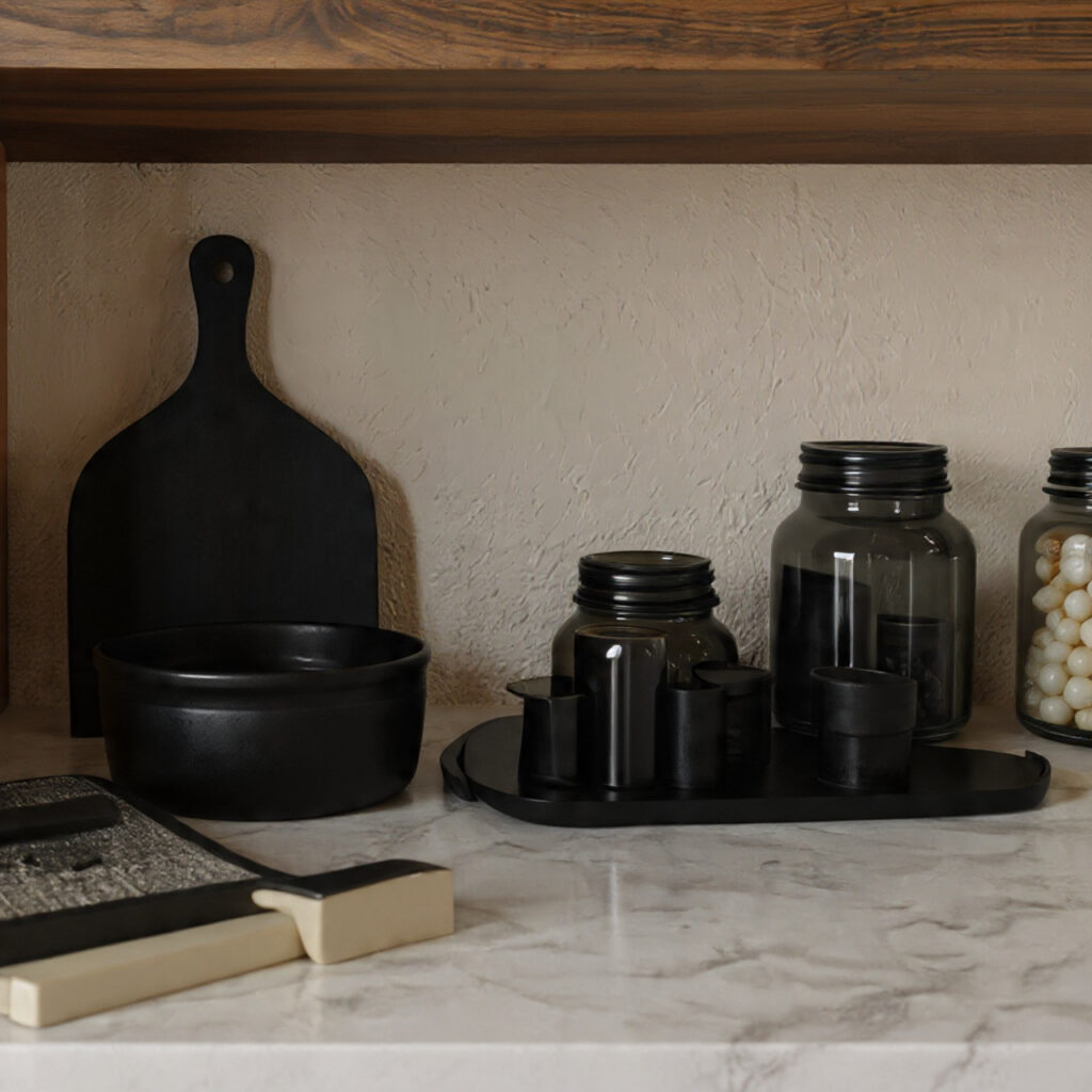 25 Earthy Kitchen Design Ideas That Bring Warmth and Natural Beauty Home 7 Matte Black Fixtures