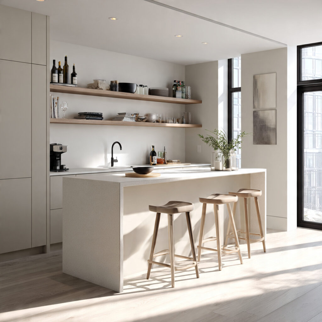 25 Stunning Kitchen Bar Design Ideas to Transform Your Space Fast 1 Minimalist Kitchen Bar