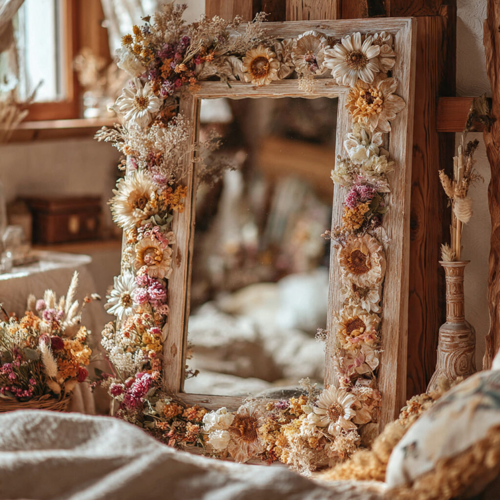 23 Stunning Boho Mirror Ideas to Elevate Every Room Instantly 20 Mirror with Carved Floral Details