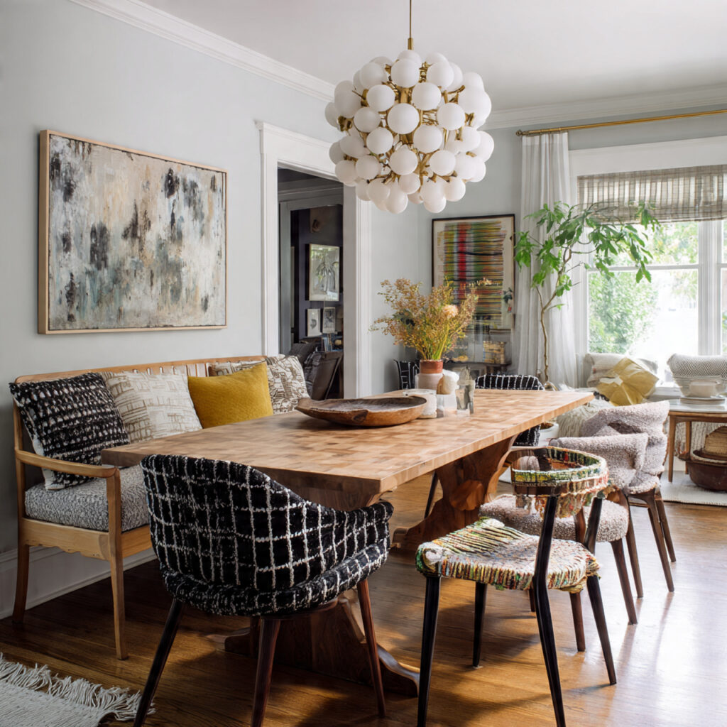 25 Stylish Eclectic Decor Tips for a Bold, Unique Home Design 4 Mismatched Seating