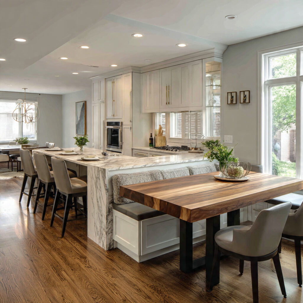 24 Stunning Kitchen Island Ideas to Transform Your Cooking Space 5 Multi-Level Kitchen Island