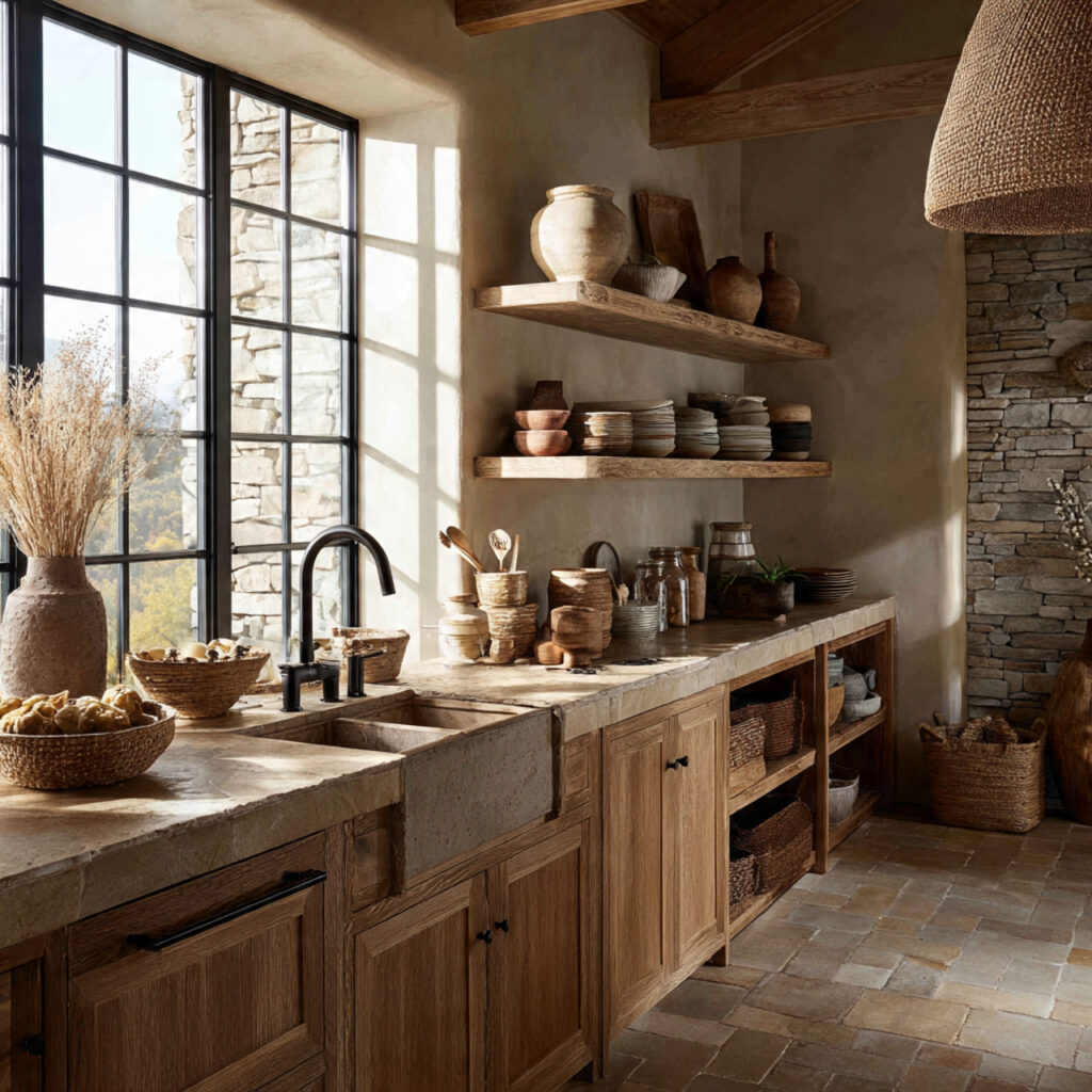 25 Earthy Kitchen Design Ideas That Bring Warmth and Natural Beauty Home 9 Natural Light