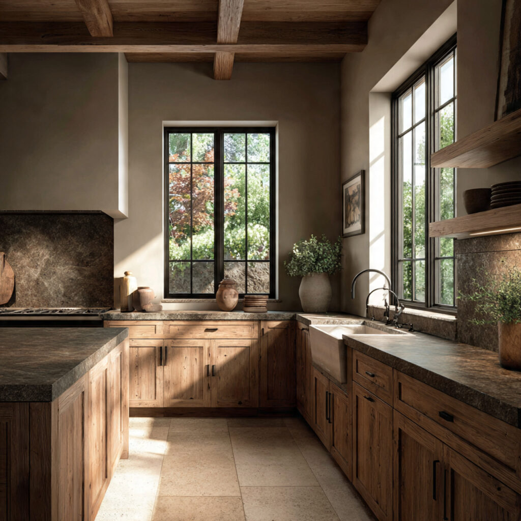 25 Earthy Kitchen Design Ideas That Bring Warmth and Natural Beauty Home 1 Natural Wood Cabinets