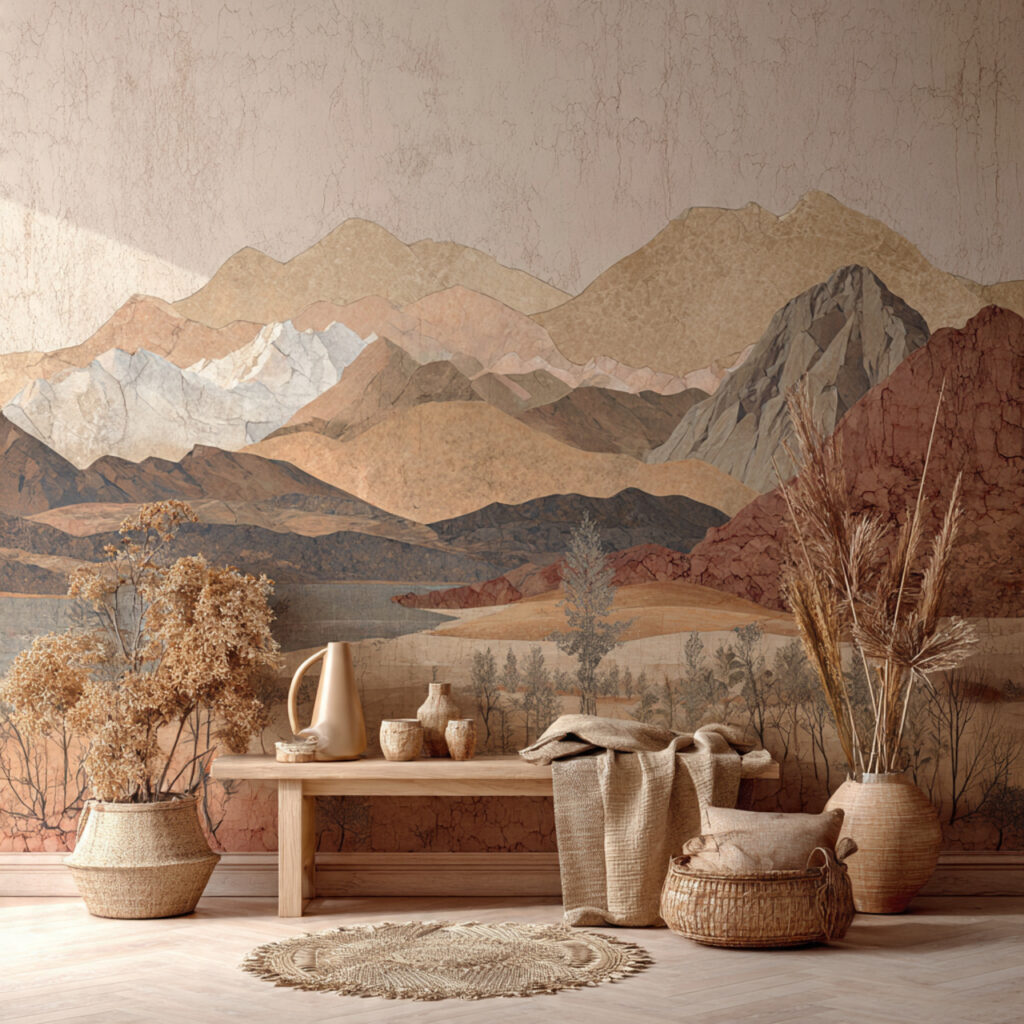 25 Best Boho Wallpaper Ideas to Transform Your Space 19 Nature-Inspired Landscapes