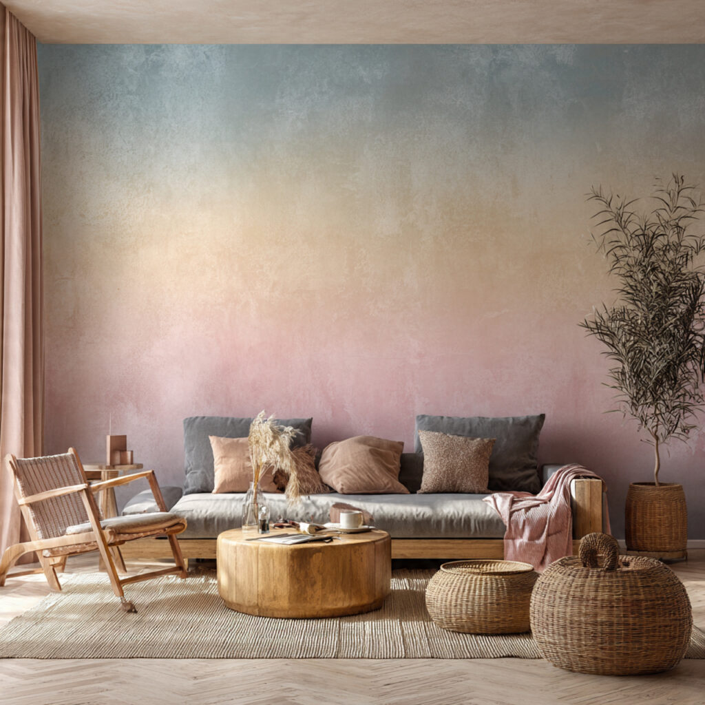 25 Best Boho Wallpaper Ideas to Transform Your Space 13 Ombre Color Effects