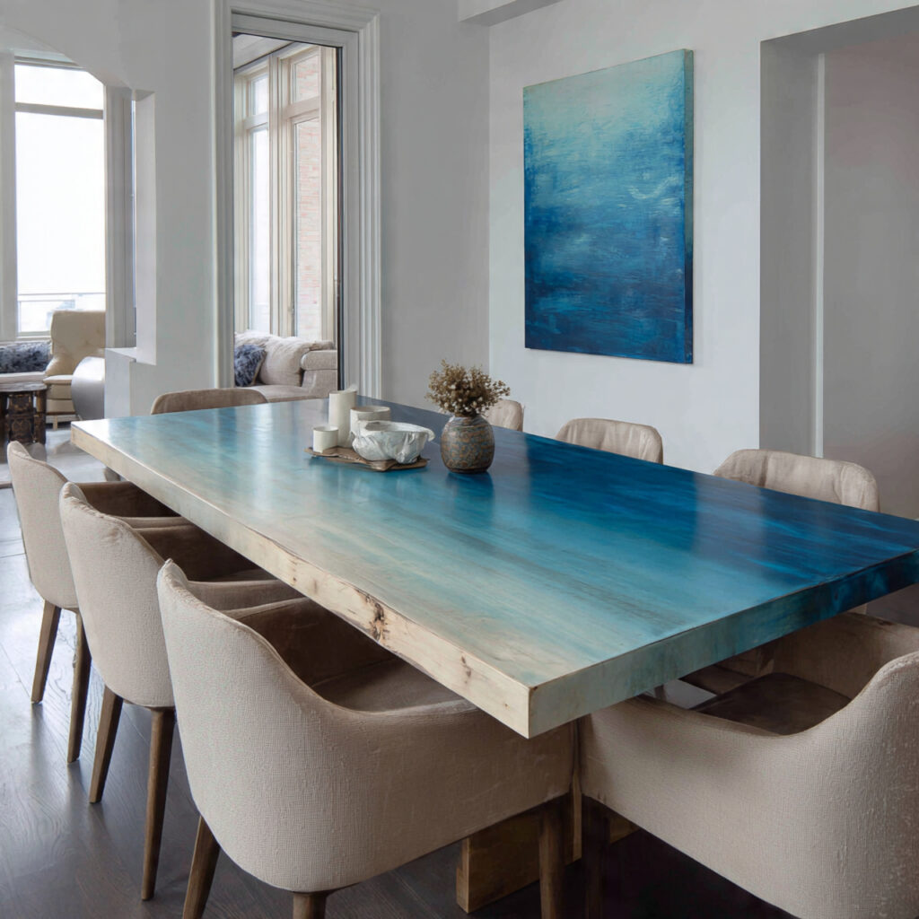 25 Best Painted Furniture Ideas to Transform Your Home 22 Ombre Tables for Dining Spaces