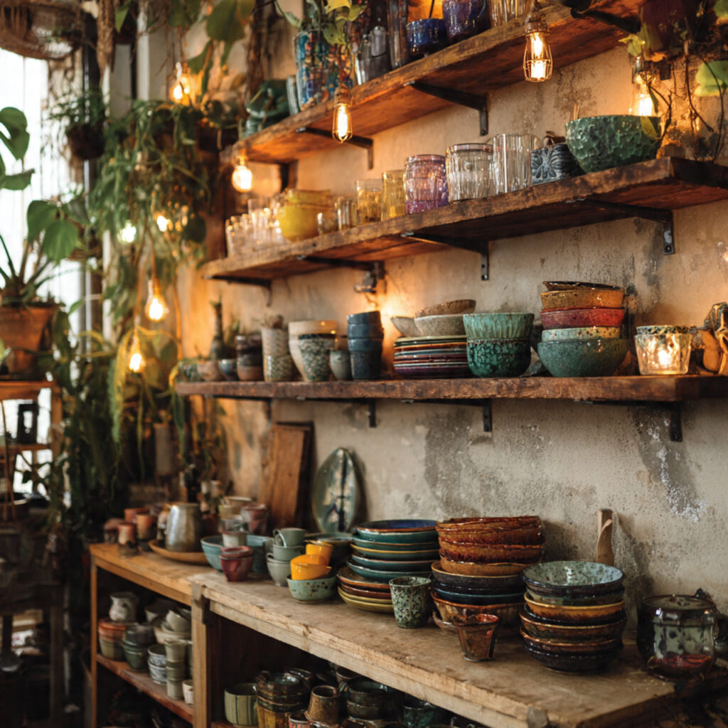 Boho Kitchen: 25 Inspiring Ideas for a Cozy, Eclectic Space 3 Open Shelving for Display