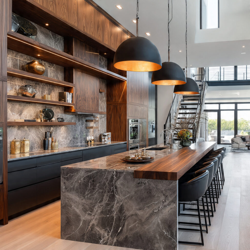 24 Stunning Kitchen Island Ideas to Transform Your Cooking Space 9 Oversized Statement Kitchen Island