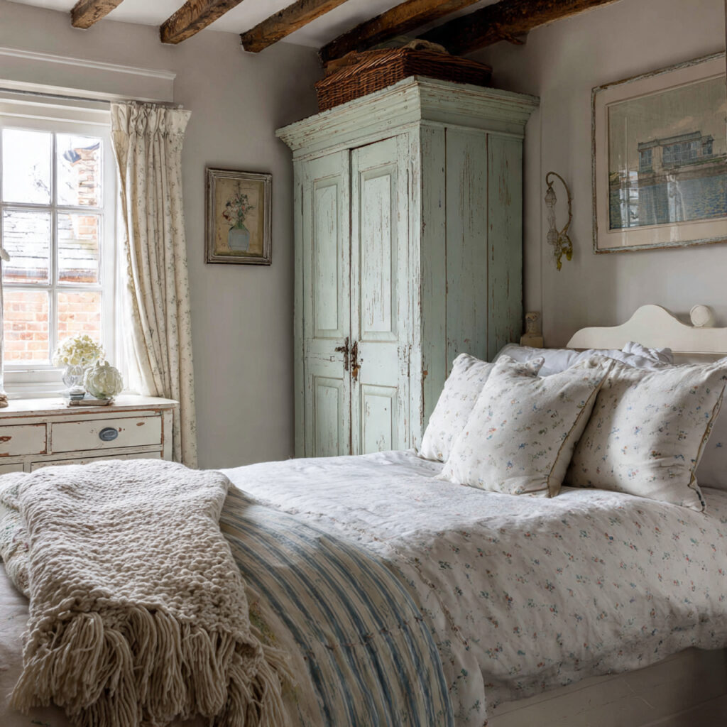 25 Charming English Cottage Bedroom with These Décor Tips 20 Painted Furniture
