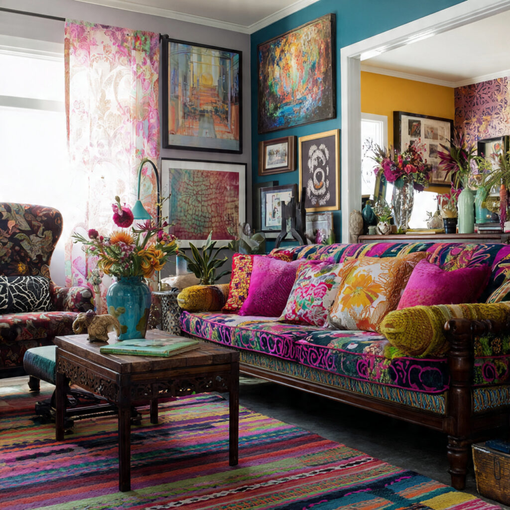 25 Stylish Eclectic Decor Tips for a Bold, Unique Home Design 12 Pattern Mixing
