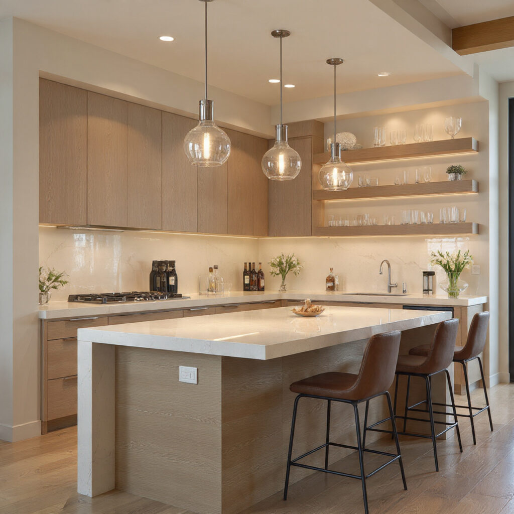 25 Stunning Kitchen Bar Design Ideas to Transform Your Space Fast 15 Peninsula-Style Bar