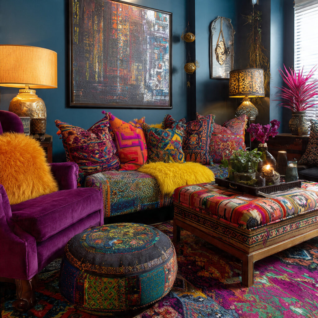 25 Maximalist Living Room Ideas: Bold Colors, Patterns & Statement Pieces 22 Playful Color Accents