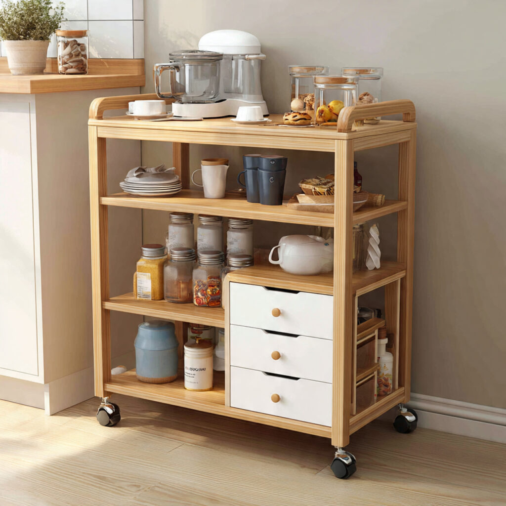 24 Stunning Kitchen Island Ideas to Transform Your Cooking Space 11 Portable Rolling Kitchen Island