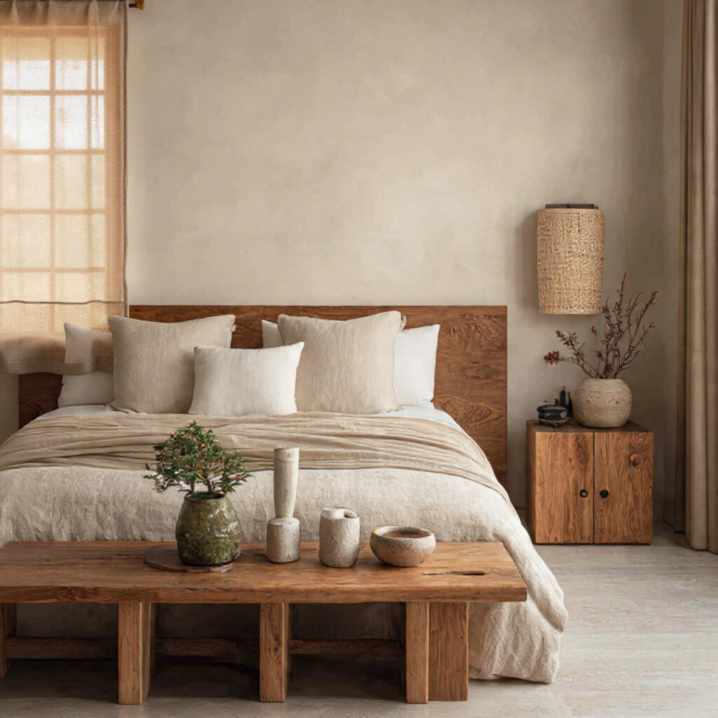 25 Best Japandi Bedroom Inspiration: Minimalist, Cozy, and Timeless Design 16 Prioritize Airy Window Treatments