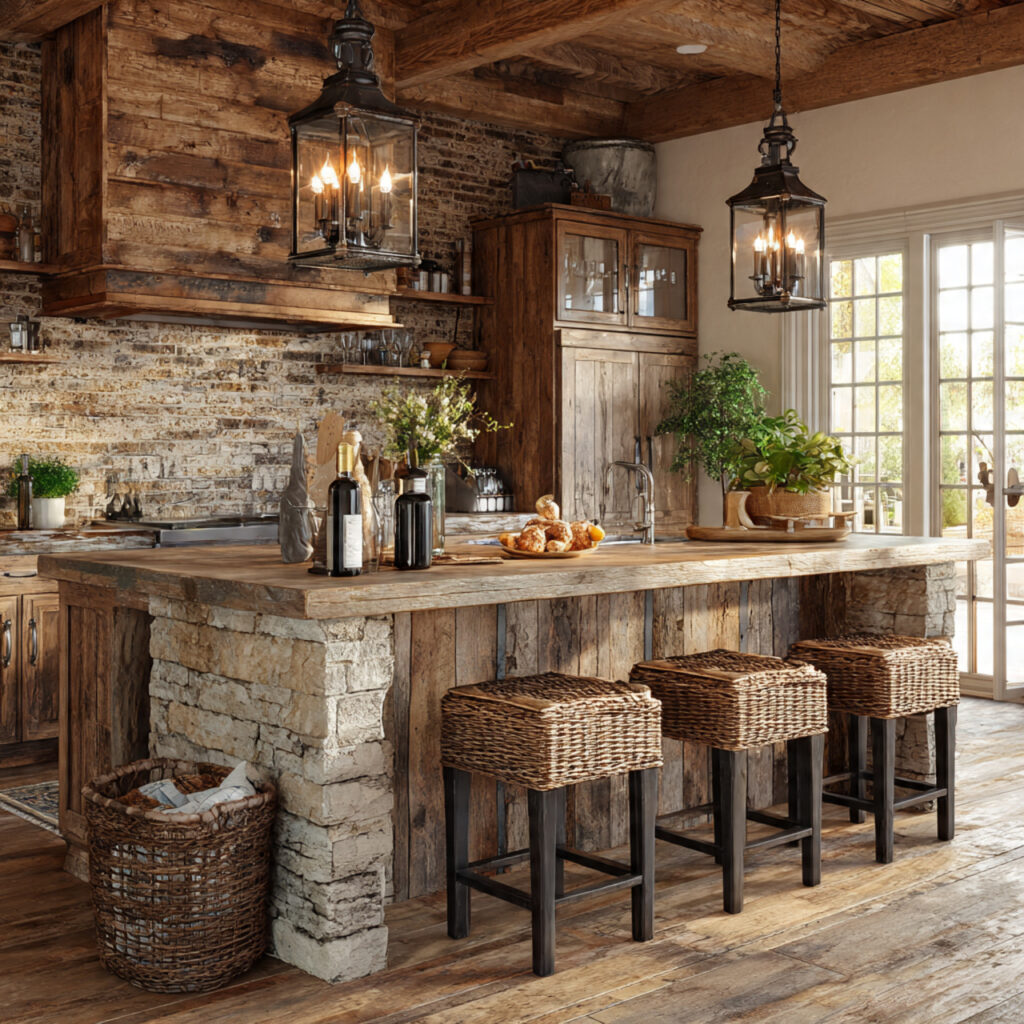 25 Stunning Kitchen Bar Design Ideas to Transform Your Space Fast 2 Rustic Farmhouse Bar