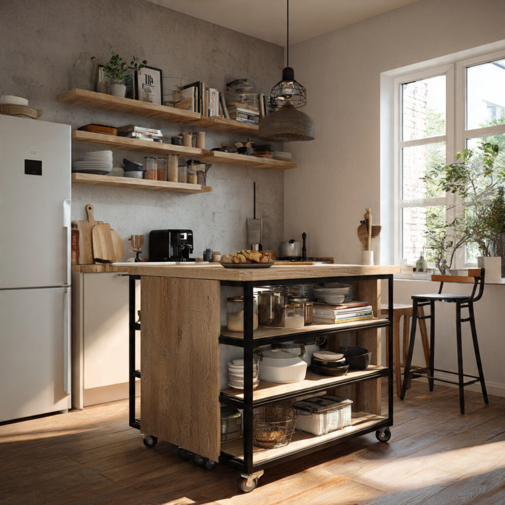 24 Stunning Kitchen Island Ideas to Transform Your Cooking Space 6 Small-Space Kitchen Island