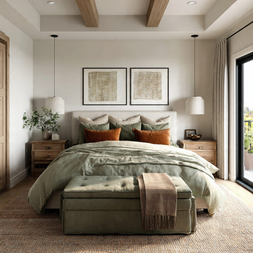 Soft Earth-Tone Accents