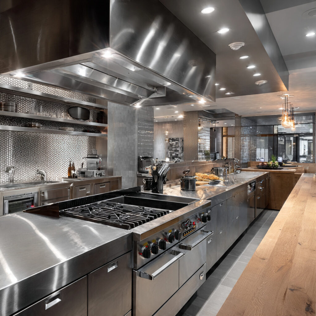 25 Stunning Kitchen Bar Design Ideas to Transform Your Space Fast 18 Stainless Steel Professional Bar