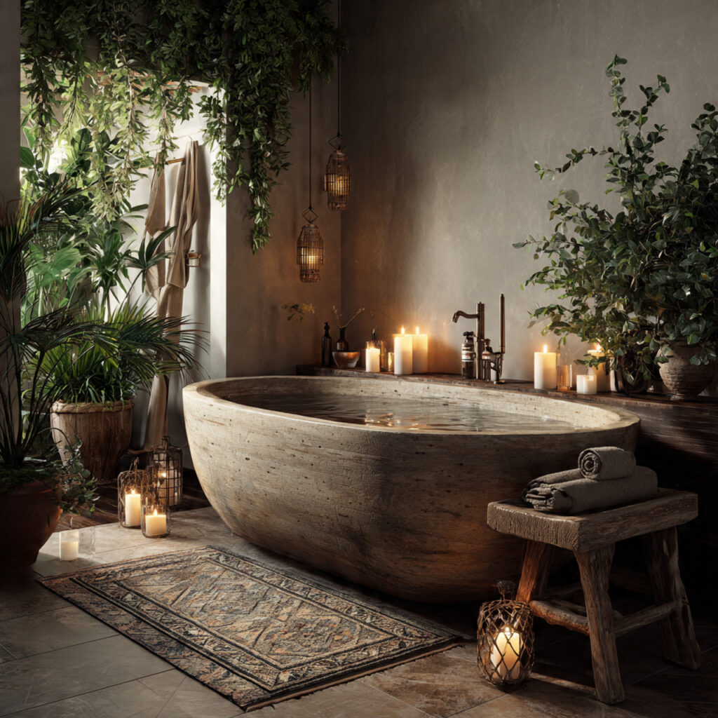 Create a Relaxed Boho Bathroom: 25 Inspiring Décor Ideas You’ll Love 19 Statement Bathtubs