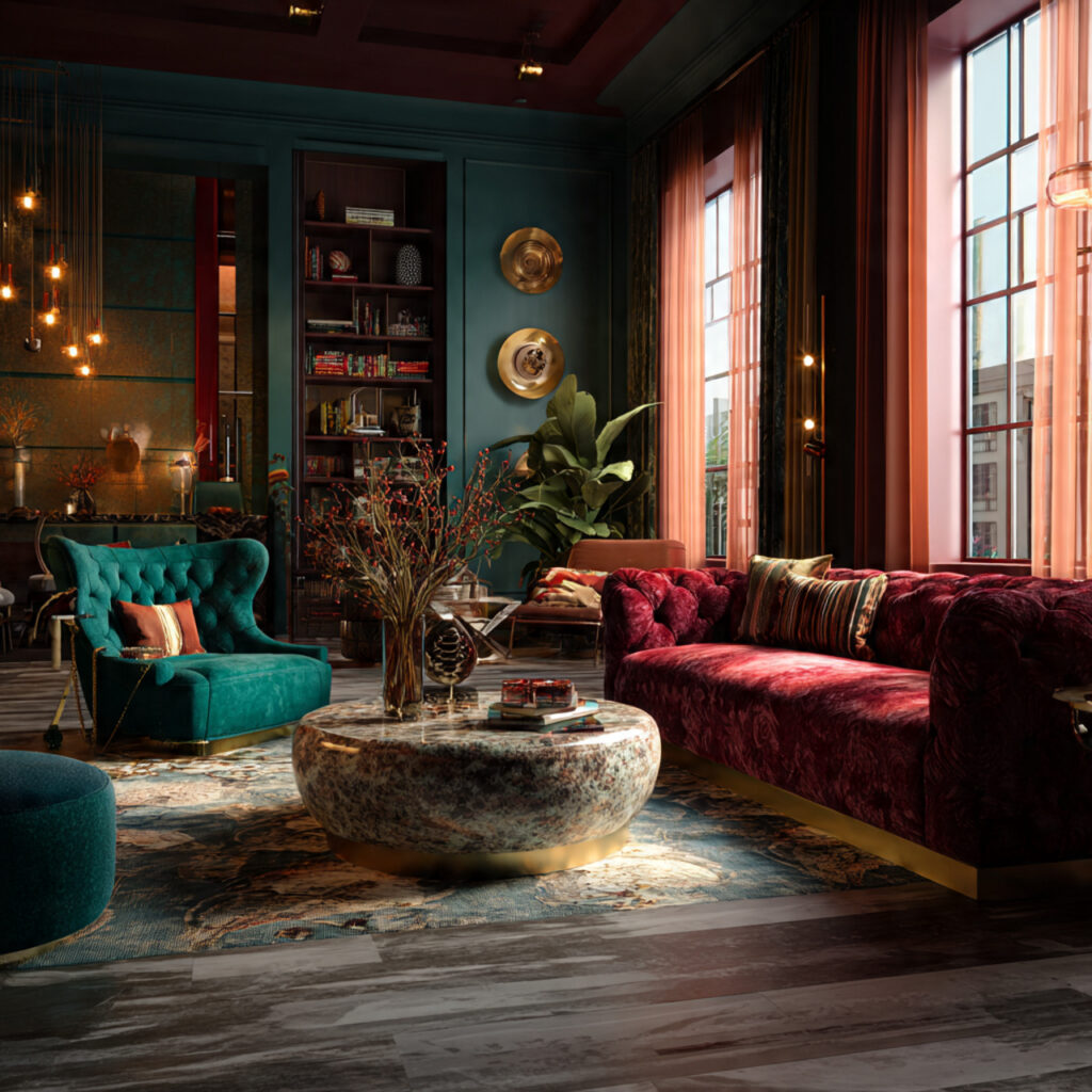 25 Maximalist Living Room Ideas: Bold Colors, Patterns & Statement Pieces 1 Statement Furniture