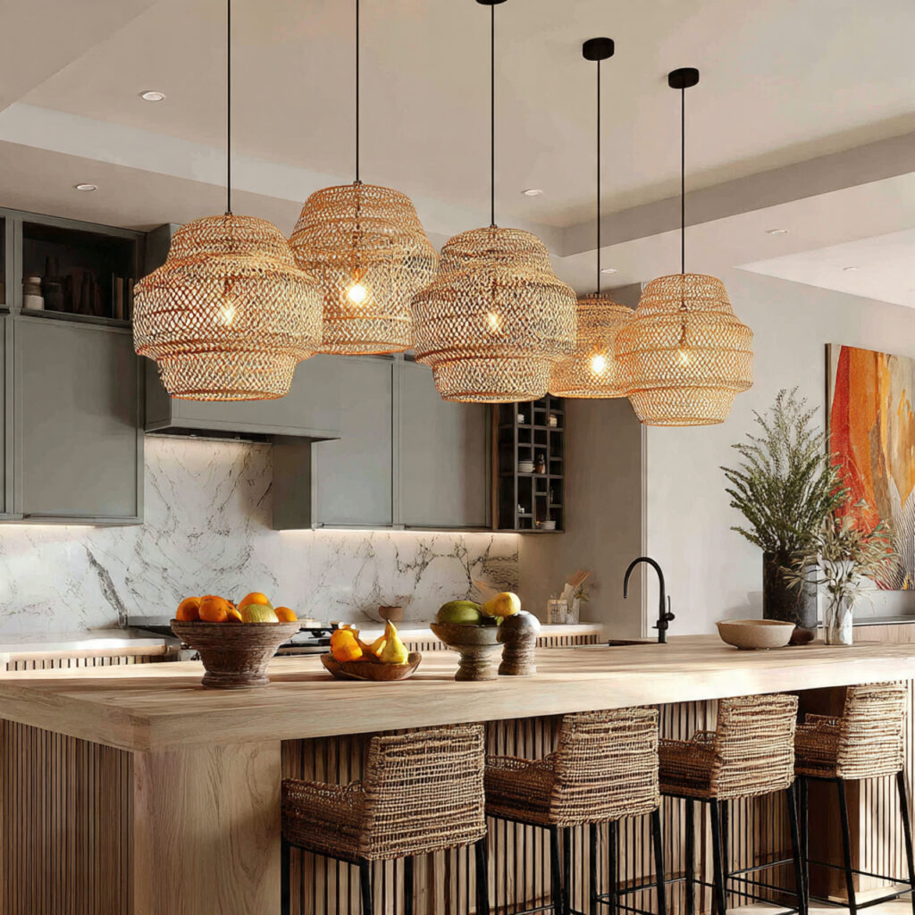 Boho Kitchen: 25 Inspiring Ideas for a Cozy, Eclectic Space 7 Statement Lighting