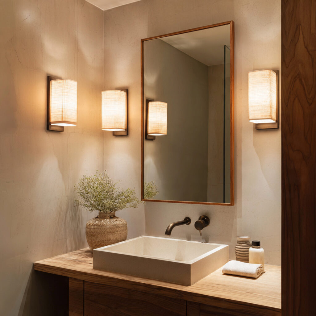 25 Stunning Powder Room Makeover Ideas to Transform Your Small Space 3 Statement Lighting